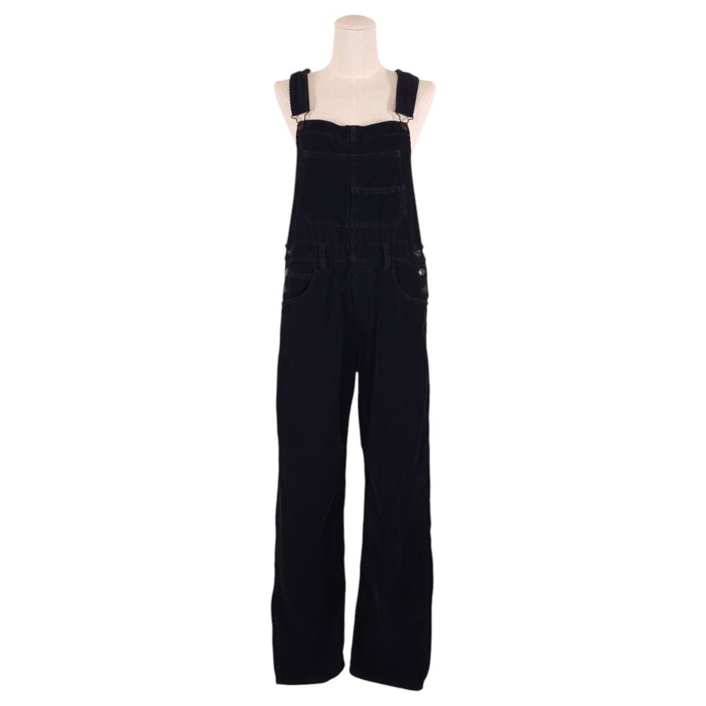 We The Free Ziggy Corduroy Overalls Black Sz Small